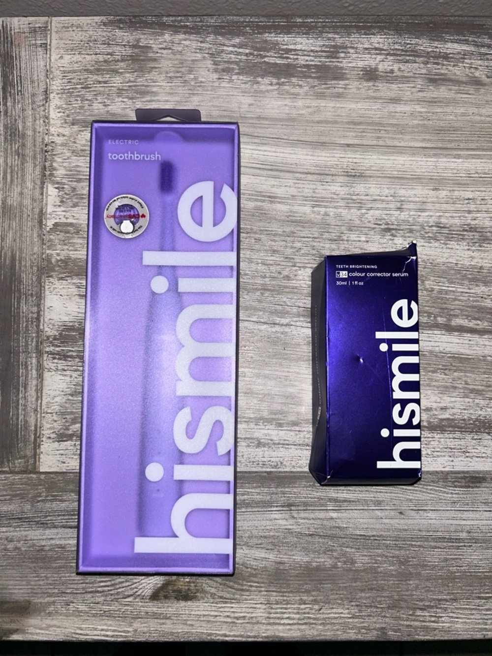 hismile Electric Toothbrush & Whitening Serum - Purple